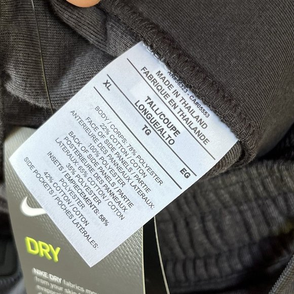 Nike Men's NBA LA Clippers‎ Team Issued Basketball pants XL-Tall AV1568-032 Gray - Picture 10 of 11